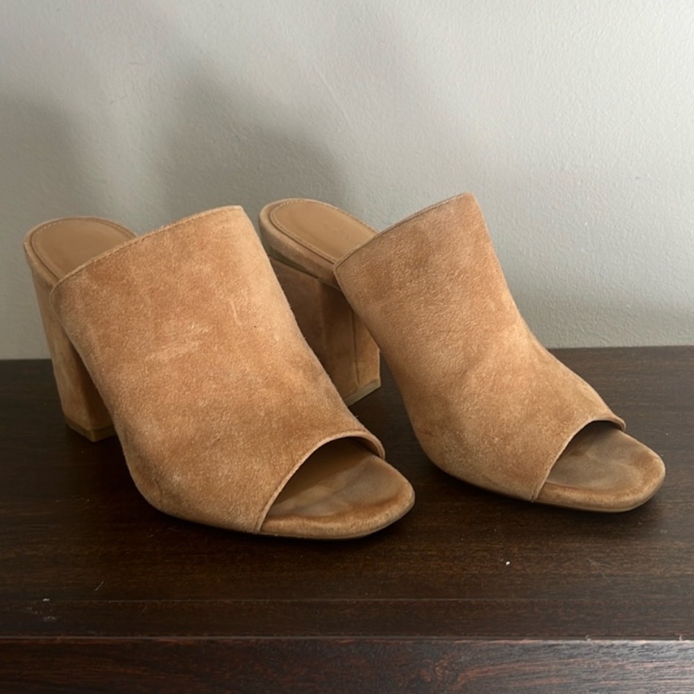 CALVIN KLEIN CICELLE SUEDE MULES